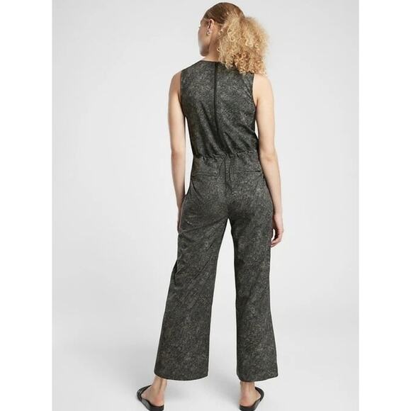Athleta Topanga Printed Jumpsuit in Viper Black - Picture 2 of 10